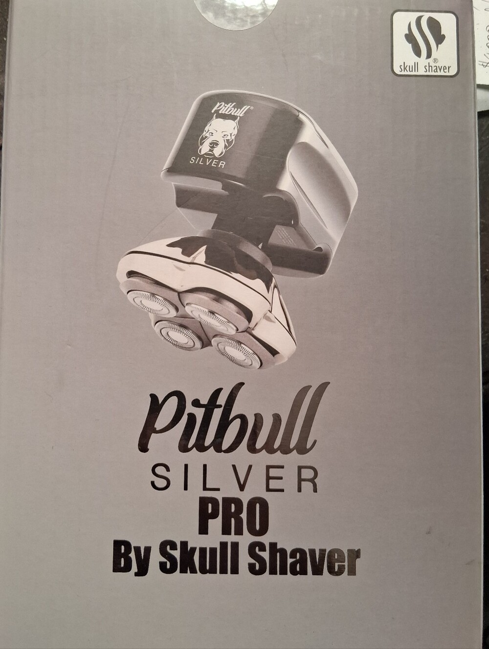 New Sealed Pitbull Silver Pro Skull Shaver